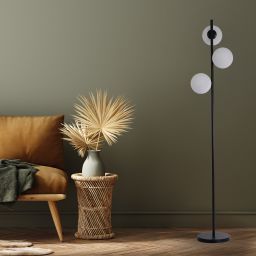 Light Prestige Dorado lampa stojąca 3x40W biała/czarna LP-002/3FBK
