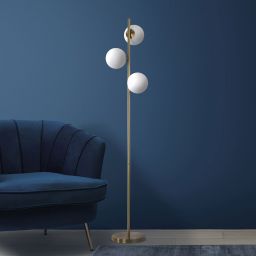 Light Prestige Dorado lampa stojąca 3x40W biała/złota LP-002/3F