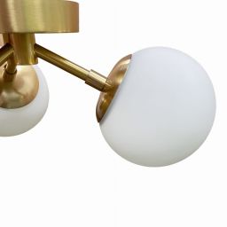 Light Prestige Dorado lampa podsufitowa 3x40 W biała-złota LP-002/3C