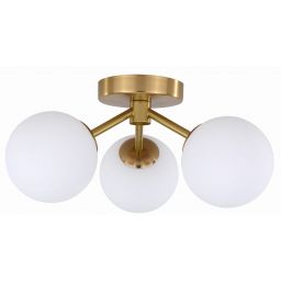 Light Prestige Dorado lampa podsufitowa 3x40 W biała-złota LP-002/3C