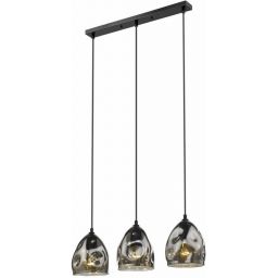Light Prestige Melt lampa wisząca 3x40W czarny/przezroczysty LP-126/3L