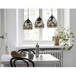 Light Prestige Melt lampa wisząca 3x40W czarny/przezroczysty LP-126/3L