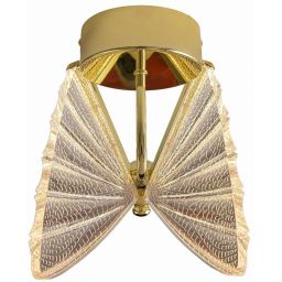 Light Prestige Mariposa kinkiet 1x8 W przezroczysty-złoty LP-1715/1W