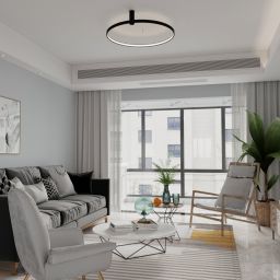 Light Prestige Ring lampa podsufitowa 1x35 W czarna LP-909/1CSBKCCT