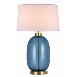 Light Prestige Amur lampa stołowa 1x60W niebieska/biała LP-919/1TBLUE