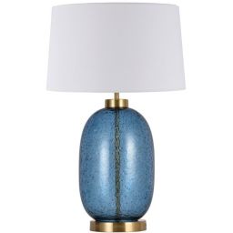Light Prestige Amur lampa stołowa 1x60W niebieska/biała LP-919/1TBLUE