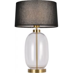 Light Prestige Amur lampa stołowa 1x60W czarna/przezroczysta LP-919/1TTRANSPARENT