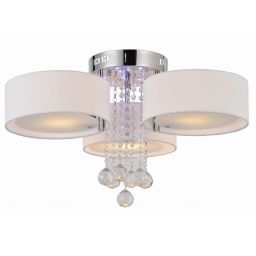 Light Prestige Gambela lampa podsufitowa 3x40 W biała-chrom LP-991/3CWH