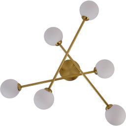 Light Prestige Dorado lampa podsufitowa 6x28 W biała-złota LP-002/6C