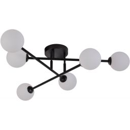 Light Prestige Dorado lampa podsufitowa 6x28 W biała-czarna LP-002/6CBK