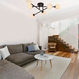 Light Prestige Dorado lampa podsufitowa 6x28 W biała-czarna LP-002/6CBK