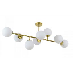 Light Prestige Dorado lampa podsufitowa 8x40W biała-złota LP-002/8P