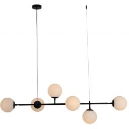 Light Prestige Alisa lampa wisząca 6x40W czarna/biała LP-005/6PBK/WH