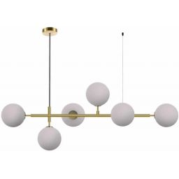 Light Prestige Alisa lampa wisząca 6x40 W biała-złota LP-005/6PWH