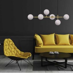 Light Prestige Alisa lampa wisząca 6x40 W biała-złota LP-005/6PWH