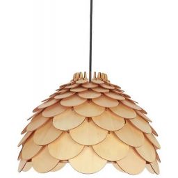 Light Prestige Burgo lampa wisząca 1x60W drewniana LP-101335/1PS