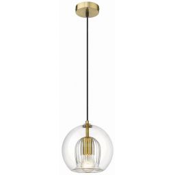Light Prestige Arette lampa wisząca 1x40W złota/przezroczysta LP-133/1P