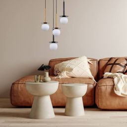 Light Prestige Roma lampa wisząca 1x40W czarna/biała LP-1345/1PBK