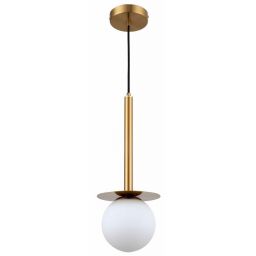 Light Prestige Roma lampa wisząca 1x40W złota/biała LP-1345/1PGD