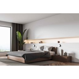 Light Prestige Roma kinkiet 1x5W czarny/biały LP-1345/1WBK