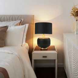 Light Prestige Tamiza lampa stołowa 1x40 W czarna-złota LP-1515/1TSMALL
