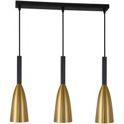 Light Prestige Solin lampa wisząca 3x60W złota/czarna LP-181/3LGD