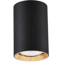 Light Prestige Manacor lampa podsufitowa 1x50W czarno/złota LP-232/1D-90BK/GD