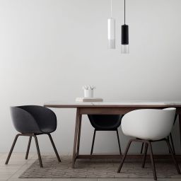 Light Prestige Manacor lampa wisząca 1x50W czarna/przezroczysta LP-232/1PBK