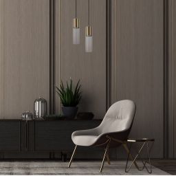 Light Prestige Manacor lampa wisząca 1x50W złota/przezroczysta LP-232/1PGD