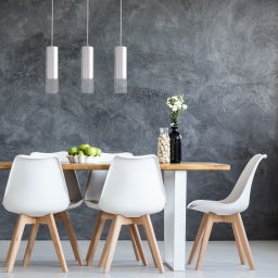 Light Prestige Manacor lampa wisząca 3x50W biała/przezroczysta LP-232/3LWH