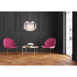 Light Prestige Vetro lampa wisząca 5x60W chrom/szkło przezroczyste LP-2910/5P