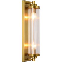 Light Prestige Lorenzo kinkiet 2x40 W przezroczysty-złoty LP-2960/1WGD