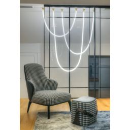 Light Prestige Rope lampa wisząca 1x50W LED biała/złota LP-642/2M