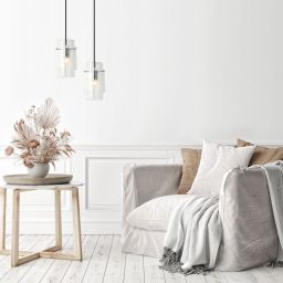 Light Prestige Savona lampa wisząca 1x40W srebrna/przezroczysta LP-707/1P