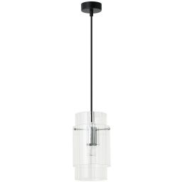 Light Prestige Savona lampa wisząca 1x40W srebrna/przezroczysta LP-707/1P