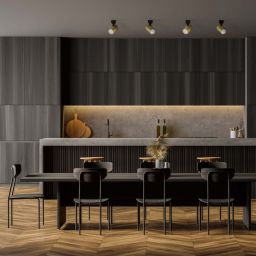 Light Prestige Snow kinkiet 1x50 W czarny-złoty LP-731/1WGD