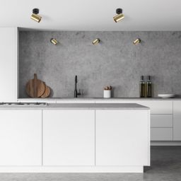 Light Prestige Snow kinkiet 1x50 W czarny-złoty LP-731/1WGD