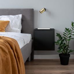 Light Prestige Snow kinkiet 1x50 W czarny-złoty LP-731/1WGD