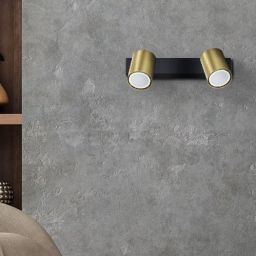 Light Prestige Snow lampa podsufitowa 2x50 W czarna-złota LP-731/2WGD