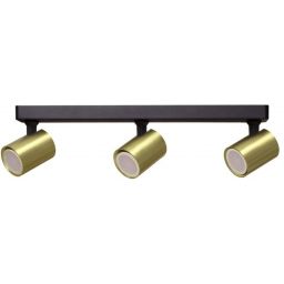 Light Prestige Snow lampa podsufitowa 3x50 W czarna-złota LP-731/3WGD