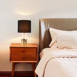 Light Prestige Sunflower lampa stołowa 1x40W czarna/złota LP-818/1TBK