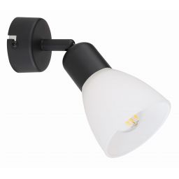 Light Prestige Malta kinkiet 1x40W czarny/biały LP-877/1WBK