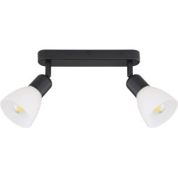 Light Prestige Malta lampa podsufitowa 2x40W czarna/biała LP-877/2WBK