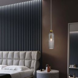 Light Prestige Piega lampa wisząca 1x40W złota/przydymiona LP-939/1PSMOKED