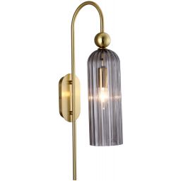 Light Prestige Piega kinkiet 1x40 W przydymiony-złoty LP-939/1WSMOKED