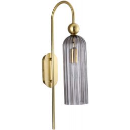 Light Prestige Piega kinkiet 1x40 W przydymiony-złoty LP-939/1WSMOKED