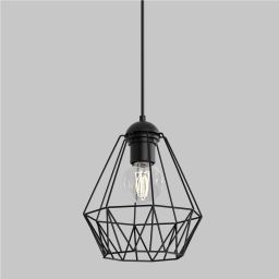 Luminex Bergen lampa wisząca 1x60 W czarna 0604