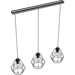 Luminex Bergen lampa wisząca 3x60 W czarna 0605