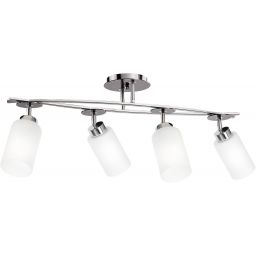 Luminex Tokio lampa podsufitowa 4x60 W czarna-chrom 0686