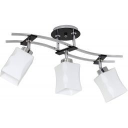 Luminex Derby lampa podsufitowa 3x60 W czarna-chrom 0790